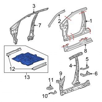 Honda Pilot Replacement Floor Pans — CARiD.com